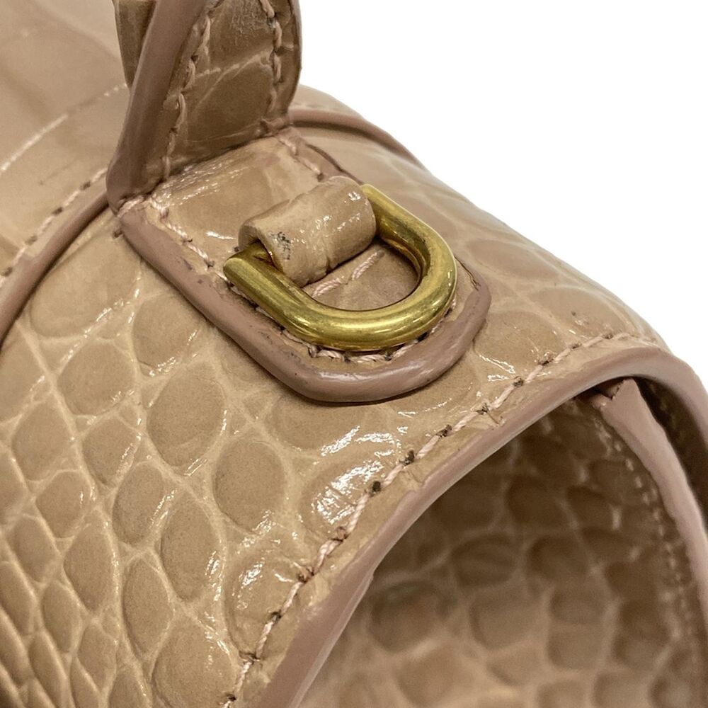 Balenciaga Hourglass Top Handle Small Handbag 593546 Pink Beige - Picture 13 of 16